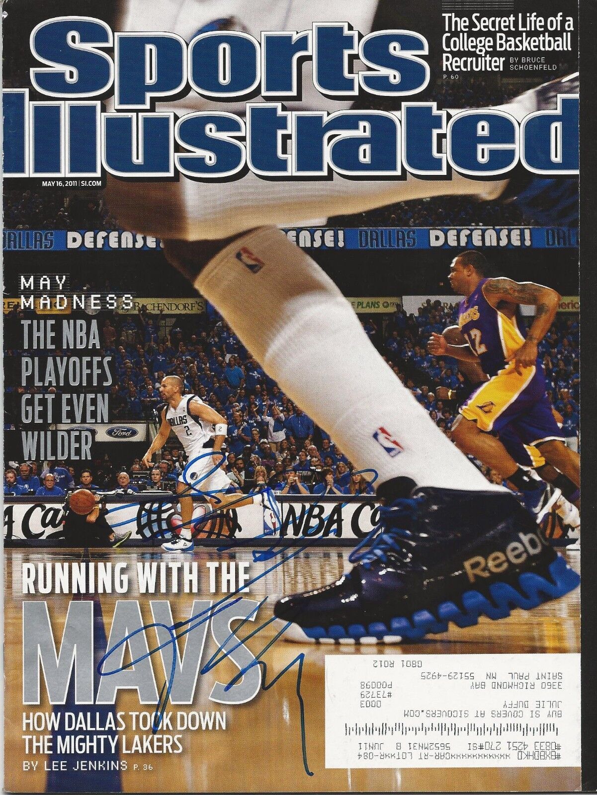 **GFA Sports Illustrated *JASON KIDD & JASON TERRY* Signed SI Magazine AD1 COA**