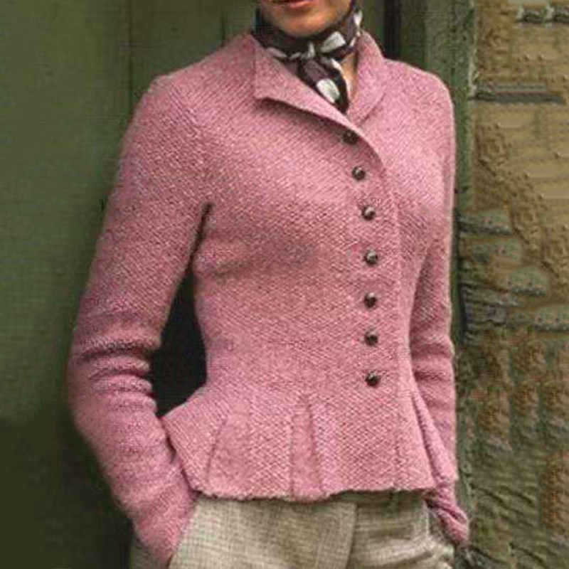 Casual Retro Single-breasted Short Jacket wearshes