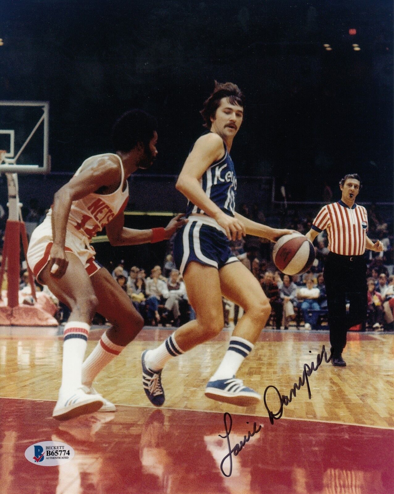 Louie Dampier #0 8x10 Signed 8x10 Photo Poster painting Beckett Certified Kentucky COLONELS