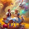 Dorothy Gale And Alice-11CT Stamped Cross Stitch 40*40cm tapestrymarket