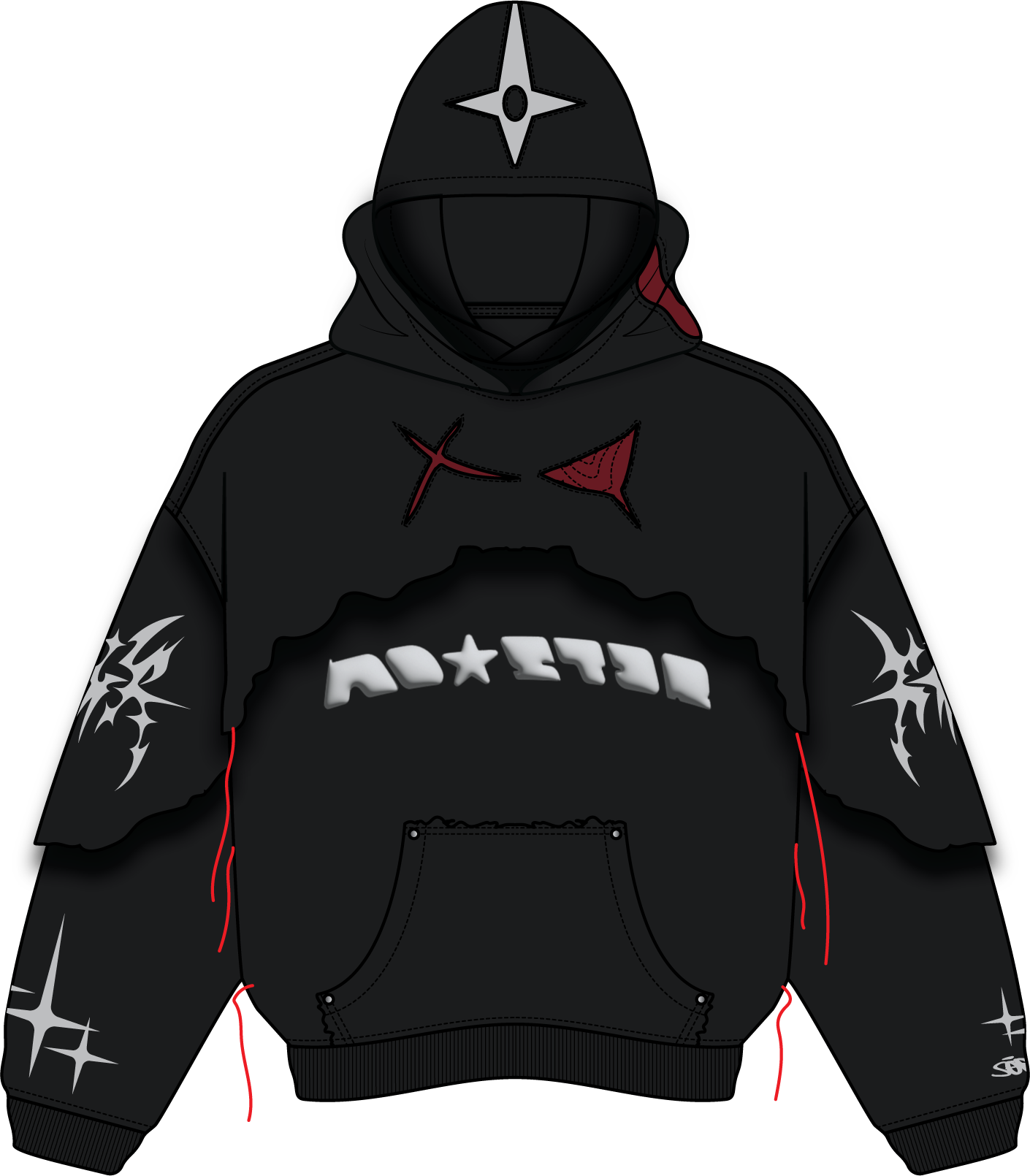 "KILLA" HOODIE BLACK