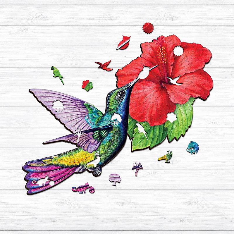 Ericpuzzle™ Ericpuzzle™ Purple-Winged Hummingbird Wooden Puzzle