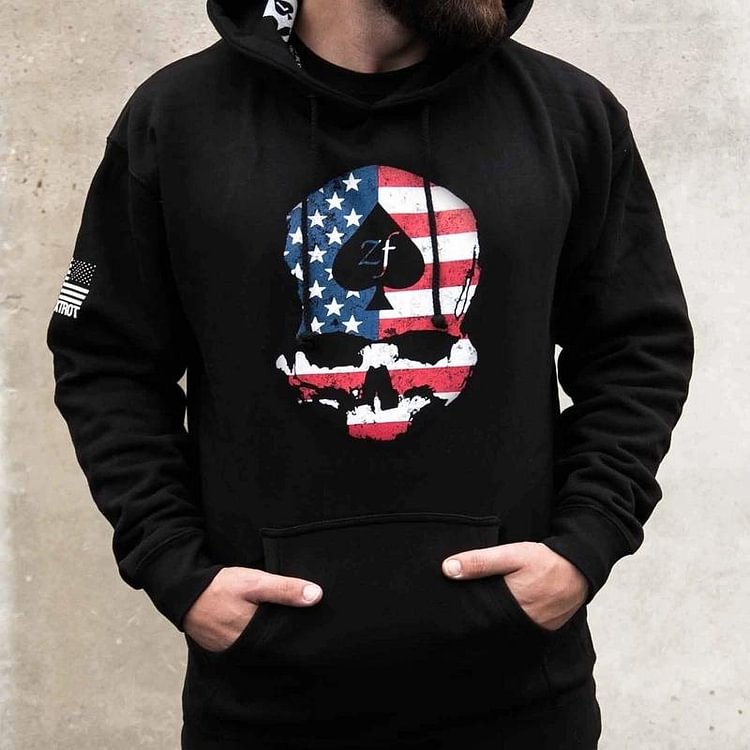 Casual Printed Long Sleeve Hoodie