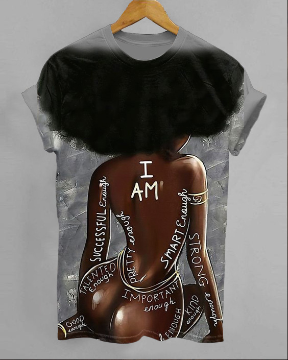 Sexy Black Girl Printed T-Shirt