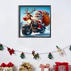 Diamond Painting-DIY Full Round Drill Motorcycle Santa(40*40CM）