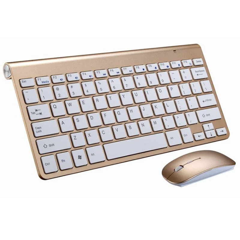 2.4G Wireless Keyboard and Mouse Mini Multimedia Keyboard Mouse Combo Set - vzzhome