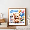 Diamond Painting-DIY Full Round Drill Birthday Bear