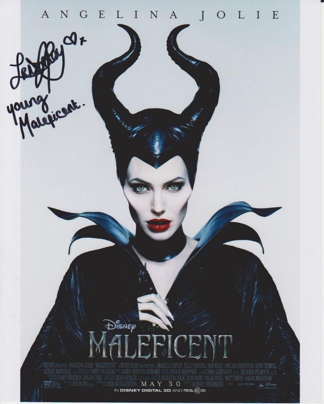 Isobelle Molloy Signed MALEFICENT Poster Photo Poster painting - Walt Disney Star - RARE!!! G194