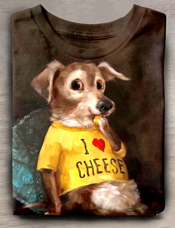 Eagerlys  I Love Cheese T-shirt Eagerlys