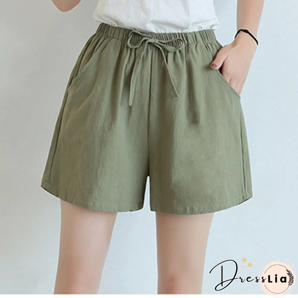 New Hot Summer Casual Sports Shorts Women High Waist Fashion Short Pants