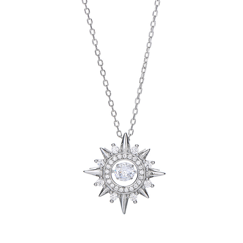 Mature Women 925 Sterling Silver Necklace
