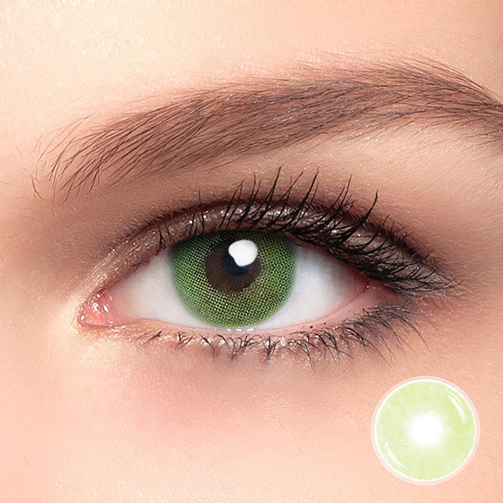 INMIX® Milkin Green Contact Lenses (12 Months）