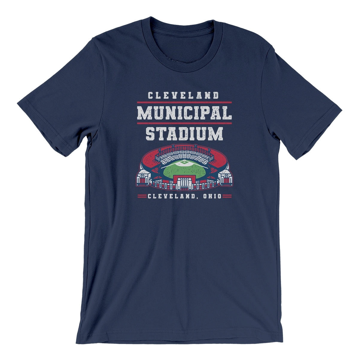 Municipal Stadium - Brown/Orange - Unisex Crew T-Shirt