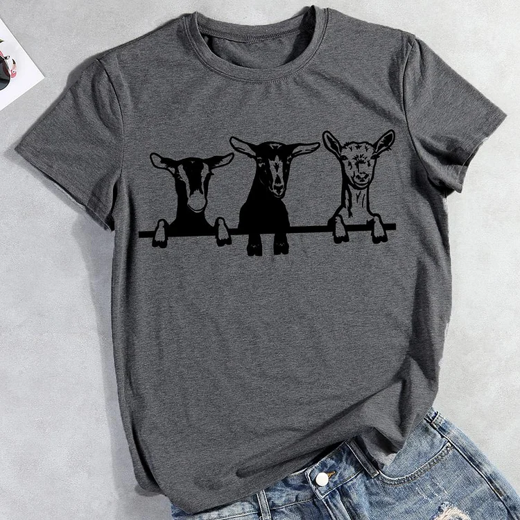 ANB -  Funny farm goat T-Shirt Tee -012330