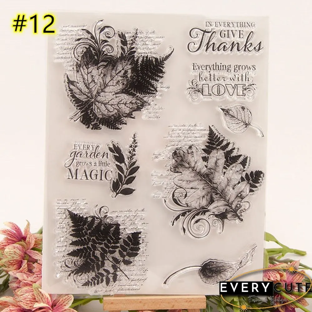 Santa Claus Merry Christmas Transparent Clear Stamps for Scrapbooking DIY Silicone Seals