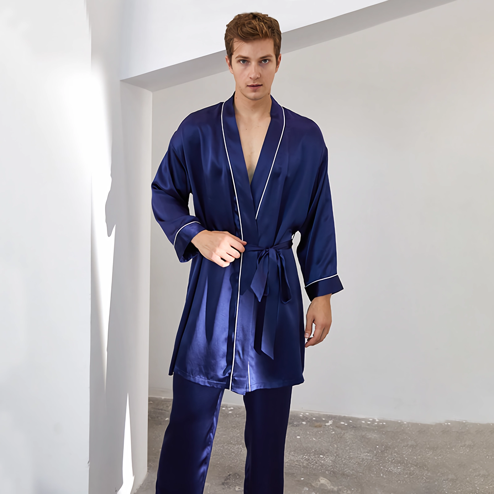 22 Momme Affordable Silk Pajamas For Men REAL SILK LIFE