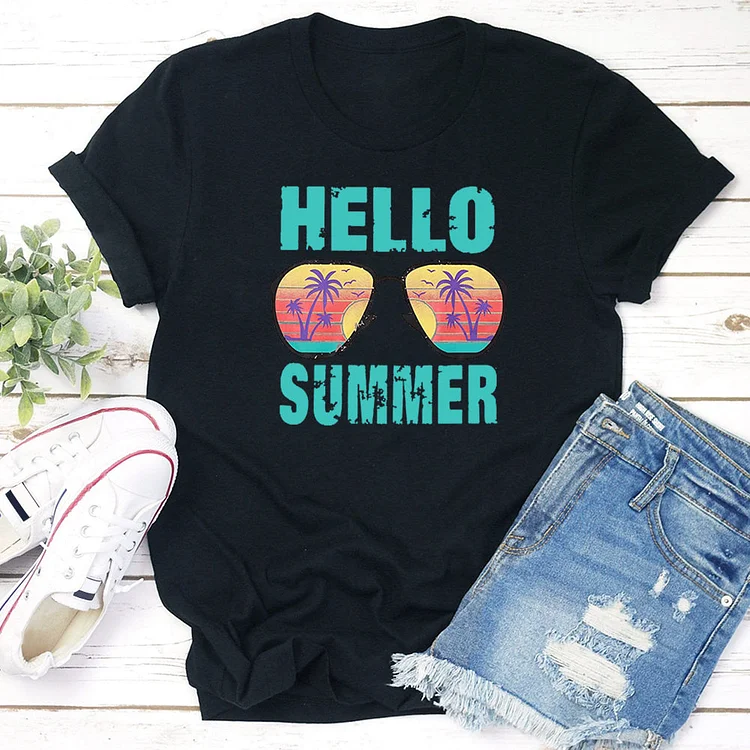 The setting sun shines on the beach  T-Shirt-04137