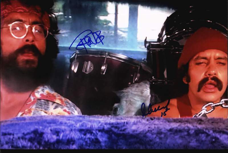 Chong & Cheech authentic signed celebrity 10x15 Photo Poster painting W/Cert Autographed A000378