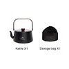 1.1L Teapot Coffee Pot with Wood Handle Aluminum Alloy Tourist Cookware Supplies