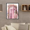 Diamond Painting-DIY Full Round Drill Flower Phone Booth