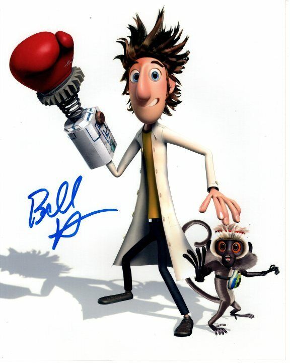 BILL HADER signed CLOUDY WITH A CHANCE OF MEATBALLS FLINT 8x10 Photo Poster painting