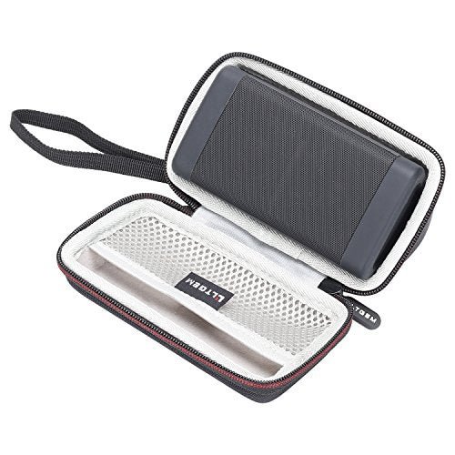 LTGEM Case for OontZ Angle 3 Portable Bluetooth Speaker with Mesh Pocket-Black