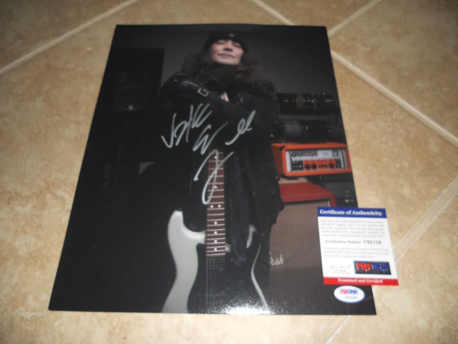 Jake E Lee Ozzy Badlands Autographed Signed 11x14 Promo Photo Poster painting PSA Certified F1