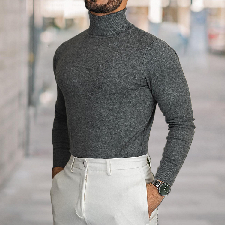 Men's Tight Casual Underwear Simple Long Sleeve Top