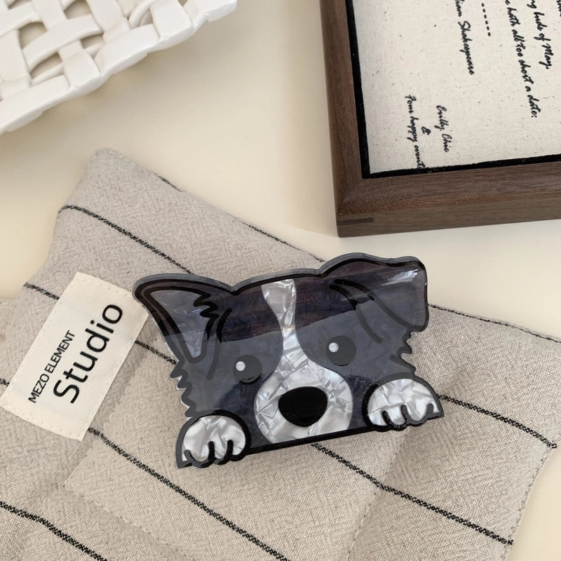 Women’s Cute Dog Arylic Hair Claws