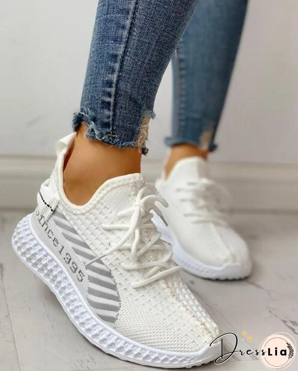 Sneakers Womens Breathable Mesh Casual Shoes Feminine Fashion Platform Vulcanize