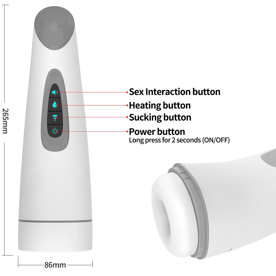 Vavdon -Automatic Male Masturbator Adjustable Modes Masturbation Cup Sucking Heating Vagina Masturbation Devices Sex Toys For Man- FJB-54