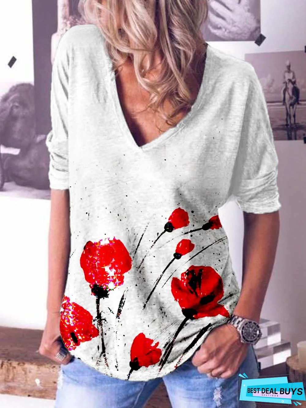 Floral Long Sleeve T-shirt