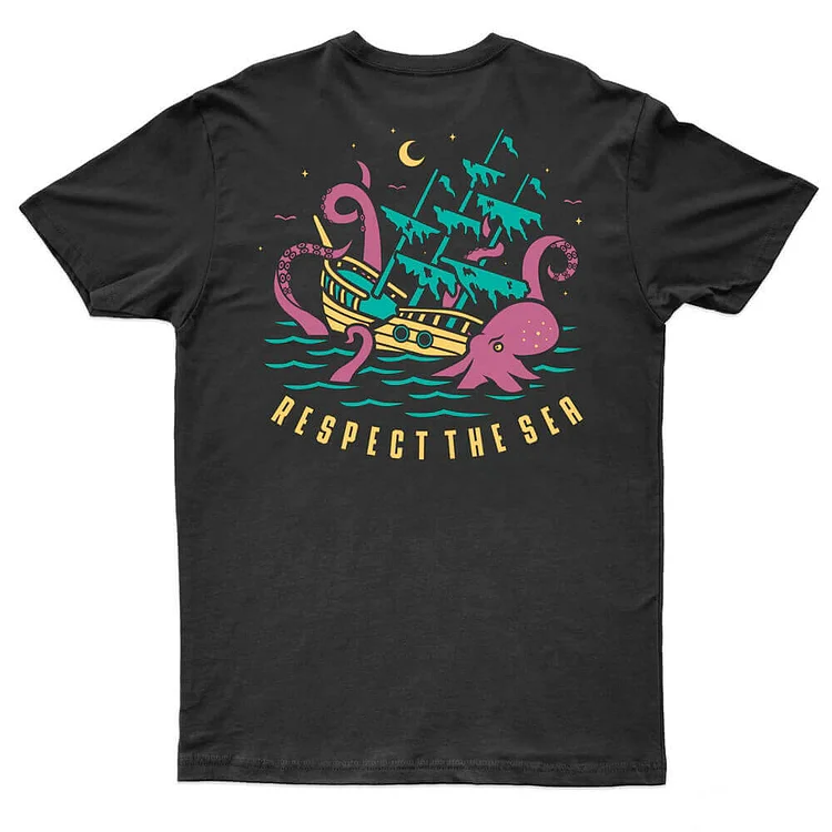 Respect the Sea Tee - Black
