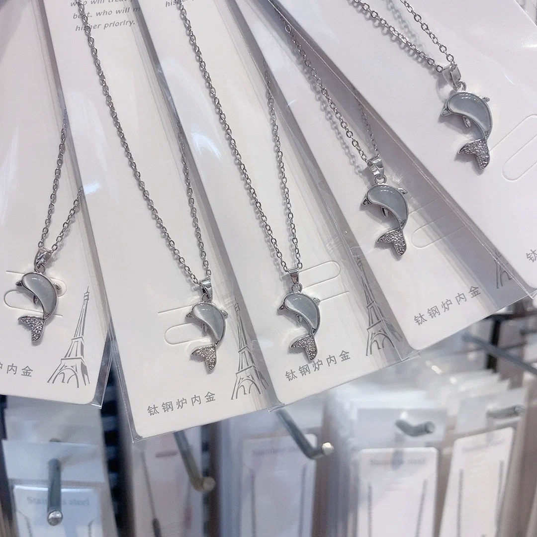 Dolphin Cat's Eye Necklace