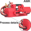 AMK 1/10 Plastic Mini Electric Winch with Control Switch for RC Crawler TRX4 Axle SCX10 RC TF2 Tamiya CC01 Capo JIMNY