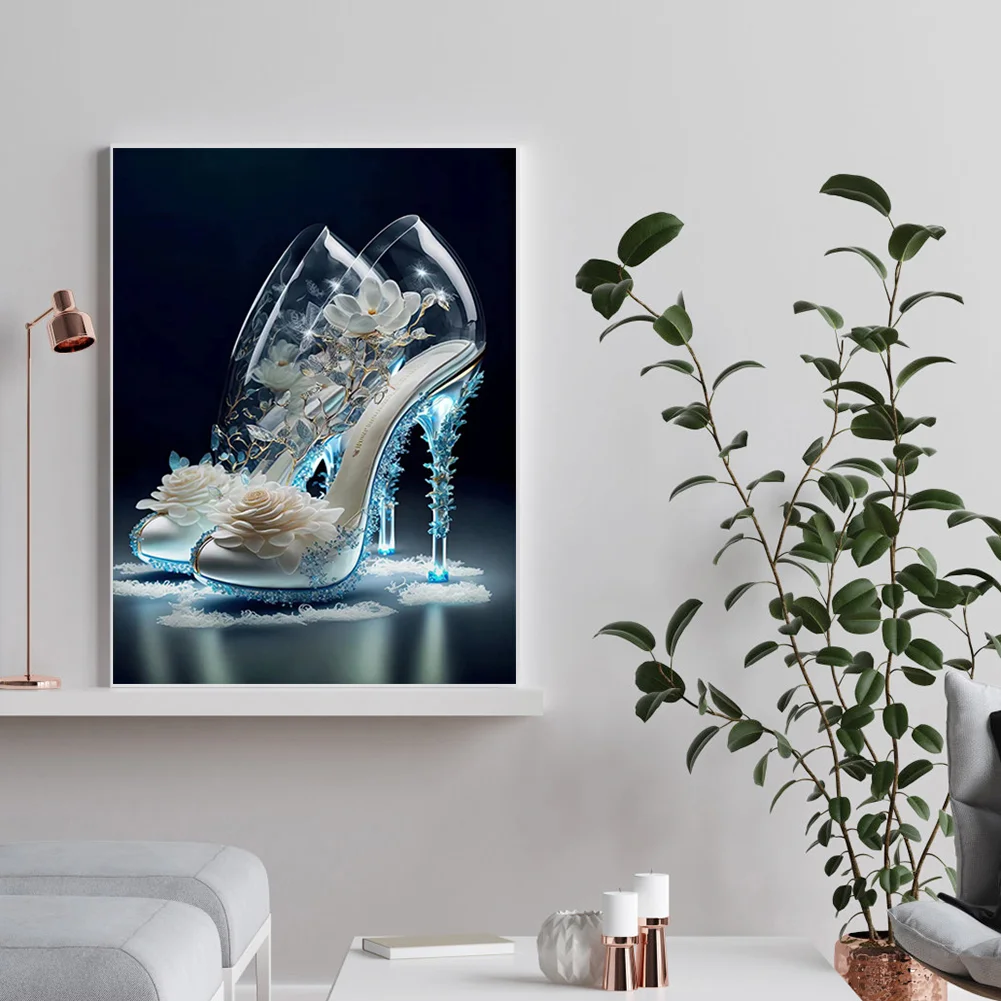 Diamond Painting - Full Round Drill - Flwoer High Heels(30*40cm)