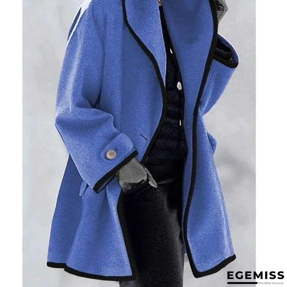 Casual Ombre Shirt Collar Outerwear | EGEMISS