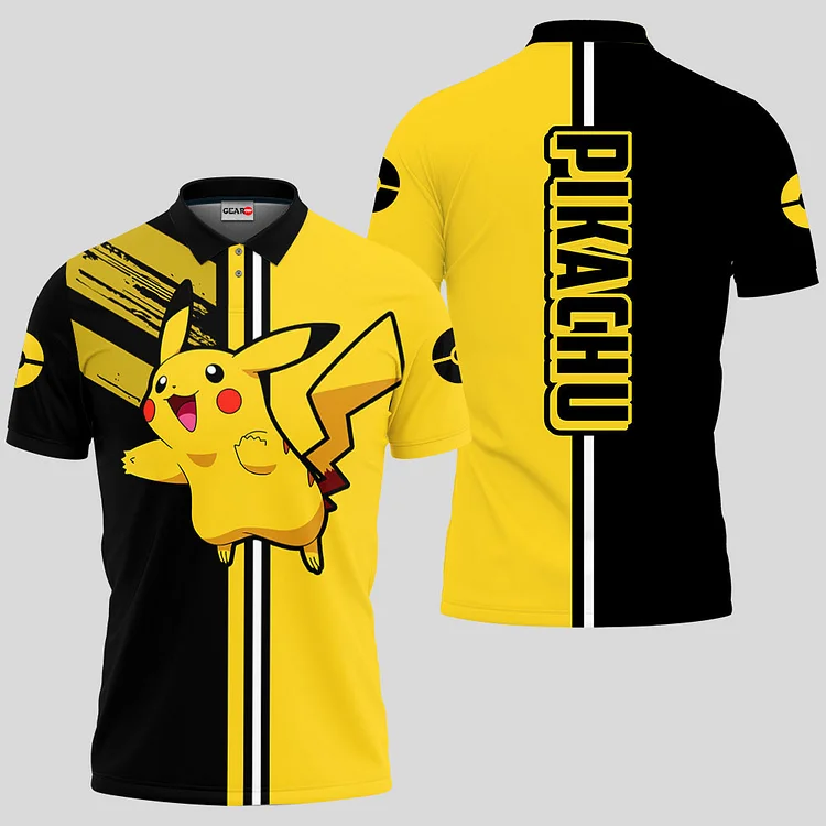 Pikachu Polo Shirts Merch Clothes
