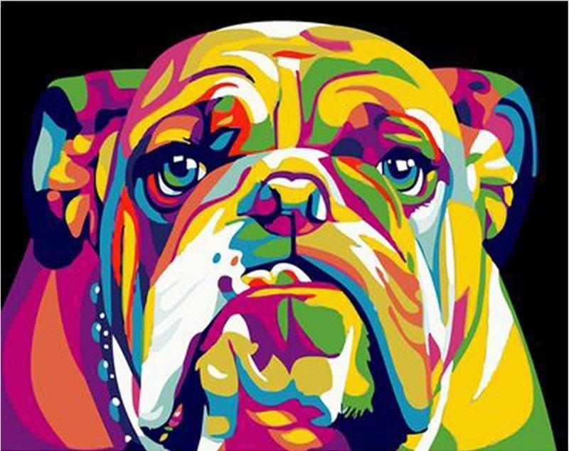 

Abstract Bulldog – Paint By Numbers - 40*50CM, 501 Original