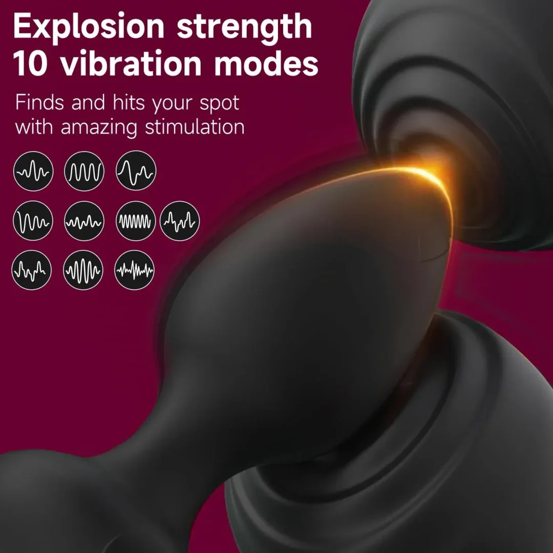 Jack - Vibrating Anal Butt Plug Vibrators Wireless Remote Controller Anal Plug Male Prostate Massage