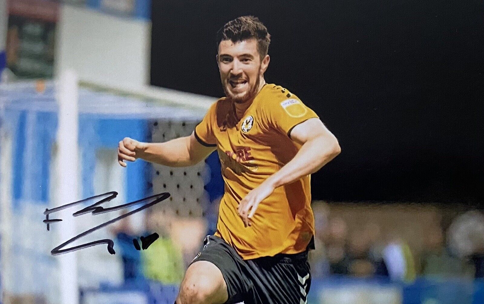 Finn Azaz Genuine Hand Signed Newport County 6X4 Photo Poster painting