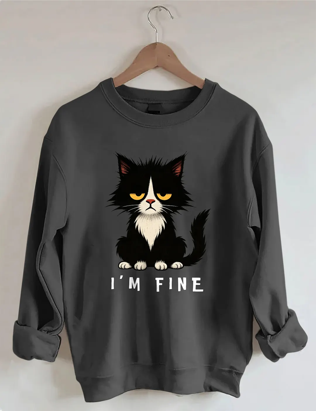 I'm Fine Cat Sweatshirt