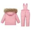 Kid Baby Boy Girl Sets Hooded Down Jackets 2 Pcs