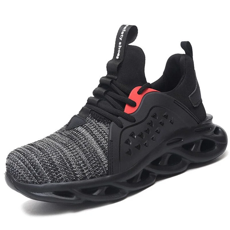 Man's Safety Shoes Summer Boots With Steel Toe Breathable High Top Sneakers Vulcanise Sneakers Lightweight Casual Working Shoes