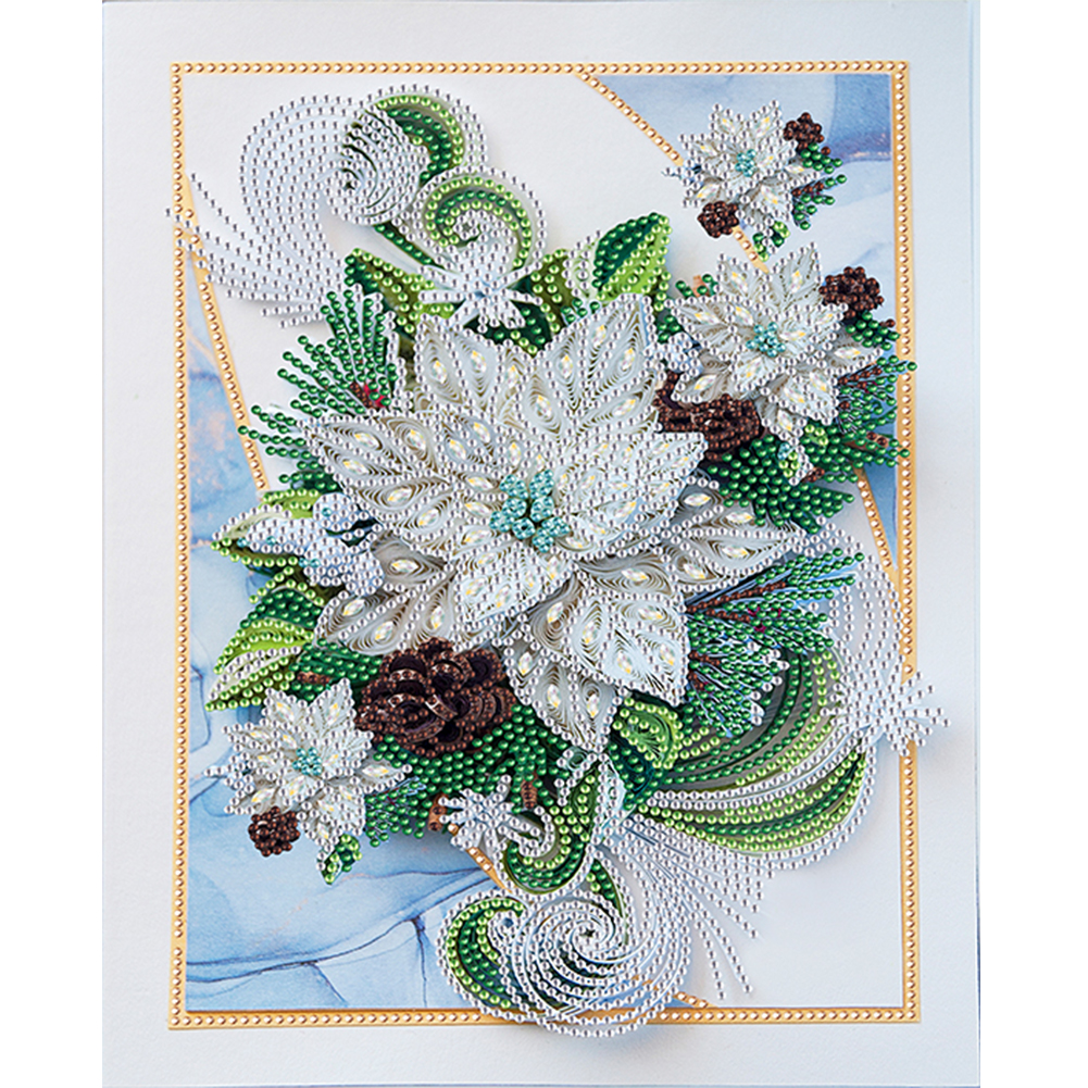 

Flower Quilling Paper- Special Shaped Diamond Painting - 30*40CM, 501 Original