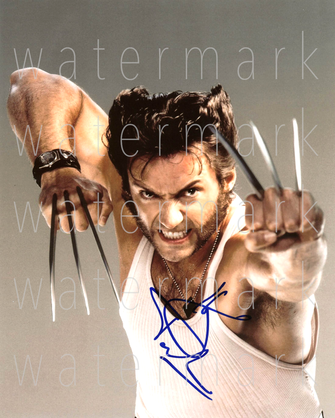 Hugh Jackman Wolverine X-men signed 8x10 rp Photo Poster painting picture poster autograph