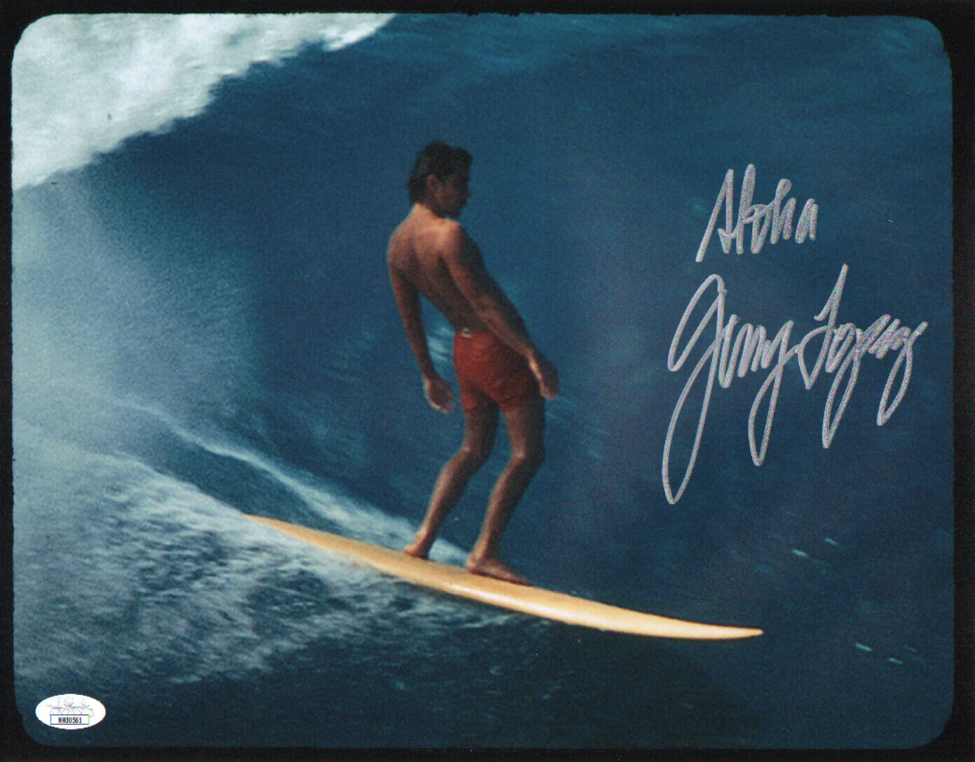 GERRY LOPEZ Authentic Hand-Signed Mr. Pipeline ~ SURFING