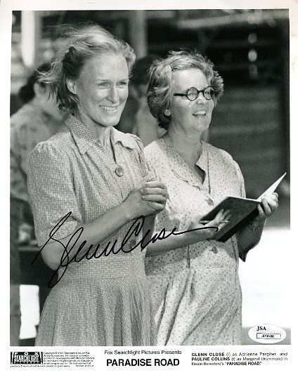 Glenn Close Paradise Road Jsa Certed Signed 8x10 Photo Poster painting Authentic Autograph