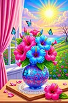 Luxury AB Velvet Diamond Painting Kit - Vase