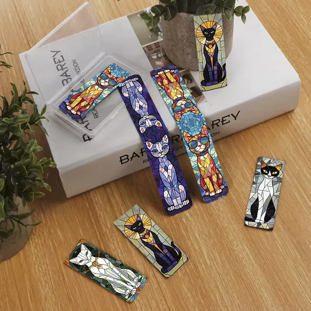 20Pcs Healing Natural Landscape Magnetic Bookmarks Lightweight Page Markers Waterproof Scratch-Resistant for Women Men Book Lovers Reading Office Supplies